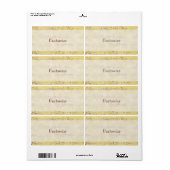 Vintage antike Musikernotizen - Eigene Labels (Vorne)