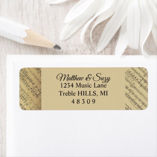 Vintage antike Musiknote Mustermusiker (Insitu)