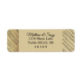 Vintage antike Musiknote Mustermusiker (Vorne)