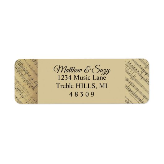 Vintage antike Musiknote Mustermusiker (Vorne)