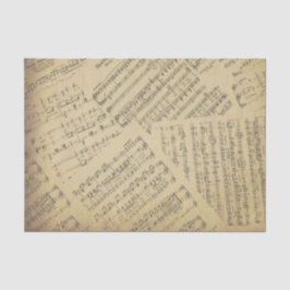 Vintage antike Musiknote Mustermusiker Seidenpapier