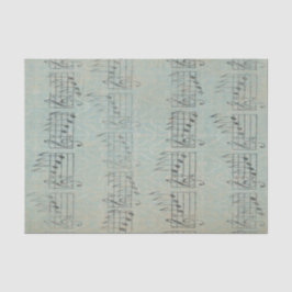 Vintage antike Musiknote Mustermusiker Seidenpapier