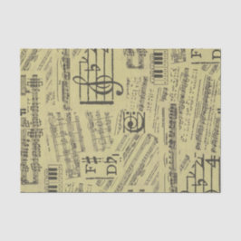 Vintage antike Musiknote Mustermusiker Seidenpapier