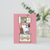 Vintage antike Retro Küche Stove Kaffeebuch Postkarte (Stehend Vorderseite)