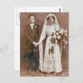 Vintage antike romantische Foto Postkarte (Vorne/Hinten)