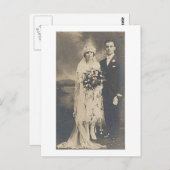 Vintage antike romantische Foto Postkarte (Vorne/Hinten)