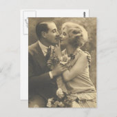 Vintage antike romantische Paarkarten, Geschenke Postkarte (Vorne/Hinten)