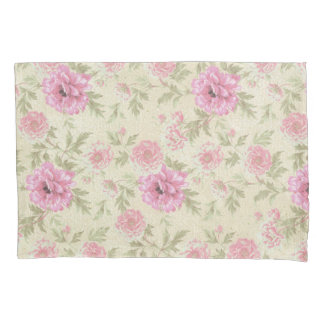 Vintage antike rosa Rose Floral botanisch Kissenbezug