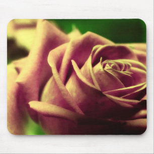Vintage antike Rose Blume Mousepad