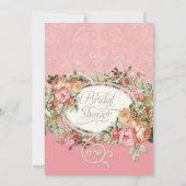 Vintage antike Rose Florenz Einladung (Rückseite)