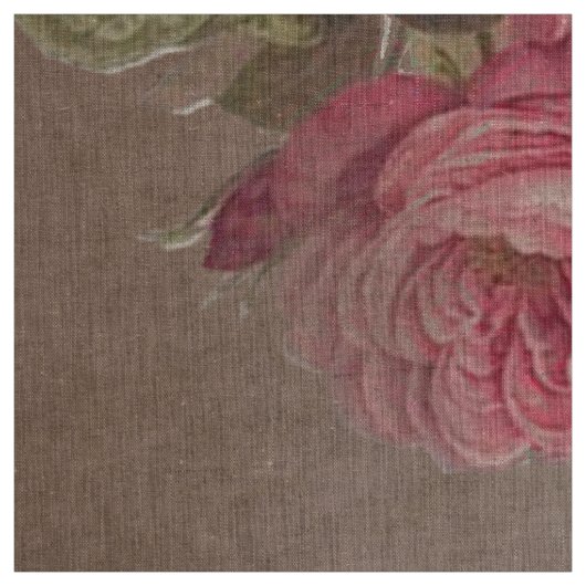 Vintage antike Rosen des Gewebe-Shabby Chic Stoff (Muster)