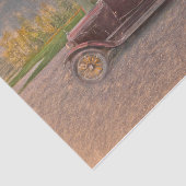 Vintage antike Rustikale Landschaftsbraun Seidenpapier (Ausschnitt)