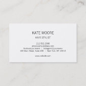 Vintage antike Schere Haarstiel Visitenkarte (Rückseite)