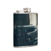 Vintage antike Schreibmaschine Flachmann (Rechts)