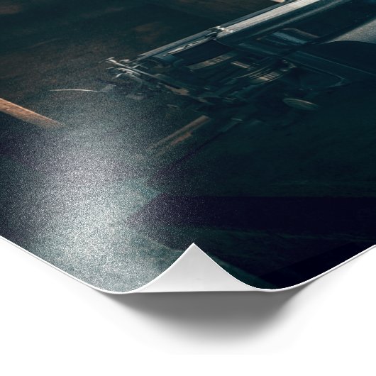 Vintage antike Schreibmaschine Fotodruck (Ecke)