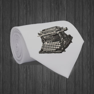 Vintage antike schwarze altmodische Schreibmaschin Krawatte