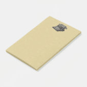 Vintage antike schwarze altmodische Schreibmaschin Post-it Klebezettel (angewinkelt)