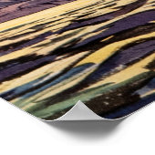 Vintage antike Segelbootwelle Poster (Ecke)