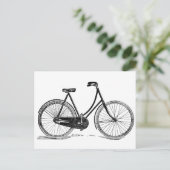 Vintage antike Silhouette Postkarte (Stehend Vorderseite)