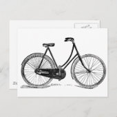 Vintage antike Silhouette Postkarte (Vorne/Hinten)