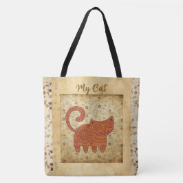 Vintage, antike Tasche meiner Katze