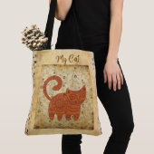 Vintage, antike Tasche meiner Katze (Von Nahem)