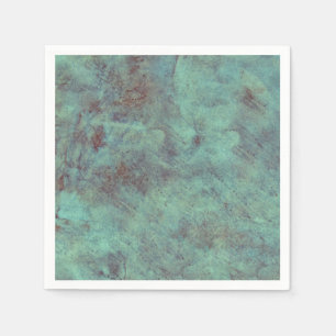 Vintage antike Textur Aquamarin braun Decoupage Serviette