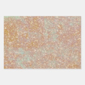 Vintage antike Textur Gold Glitzer Decoupage Geschenkpapier Set (Vorderseite)