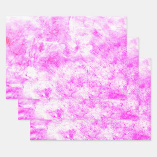 Vintage antike Textur Lila White Decoupage Geschenkpapier Set