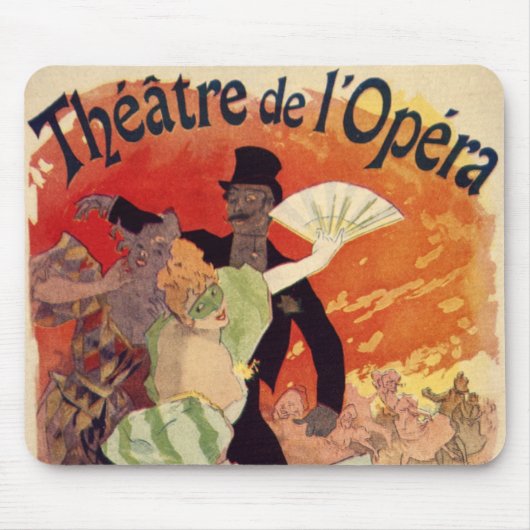 Vintage antike Theater-Oper Carnaval Mousepad (Vorne)
