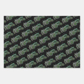 Vintage antike Traktoren Geschenkpapier Set (Vorderseite 2)