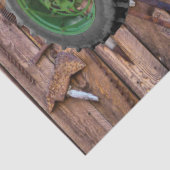 Vintage antike Traktoren Vintage Werkzeuge Seidenpapier (Detail)