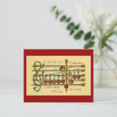 Vintage antike Valentinstag Postkarte (Stehend Vorderseite)