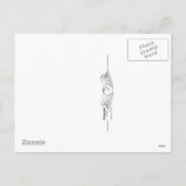 Vintage antike Valentinstag Postkarte (Rückseite)