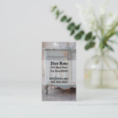 Vintage Antike Visitenkarte (Stehend Vorderseite)