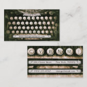 Vintage antike visitenkarte (Vorne/Hinten)