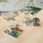 Vintage antike Weltkarte, 1666 von Pieter Goos Puzzle (Seite)