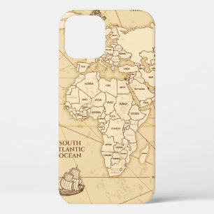 Vintage antike Weltkarte mit Ländergrenzen Case-Mate iPhone Hülle