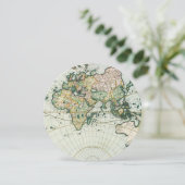 Vintage antike Weltkarte von Pieter Goos, 1666 Einladung (Stehend Vorderseite)