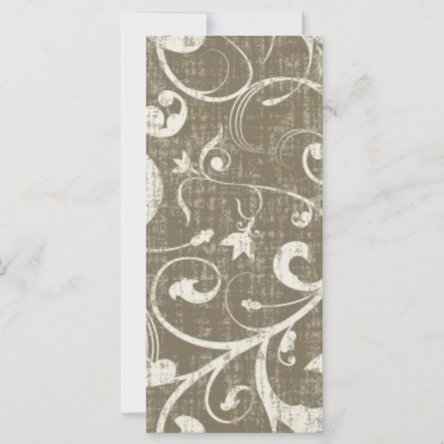 Vintage antike Wirbel Creme (Vorderseite)