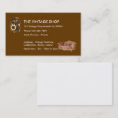 Vintage Antiken-Geschäfts-Karten Visitenkarte (Vorne/Hinten)