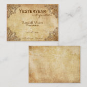 Vintage Antiken mit Blumen Visitenkarte (Vorne/Hinten)