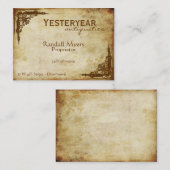 Vintage Antiken viktorianisch Visitenkarte (Vorne/Hinten)