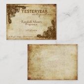 Vintage Antiken Visitenkarte (Vorne/Hinten)