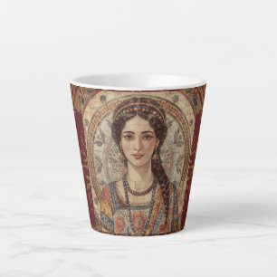 Vintage, Antikes Griechenland Frauen Stil, Mosaik, Milchtasse