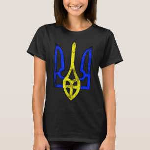 Vintage Antikes Tryzub Ukrainisches Symbol Ukraine T-Shirt