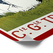 Vintage Antillen Reisewerbung Poster (Ecke)