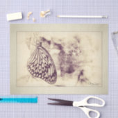 Vintage Antiphlogie Sepia Butterfly Seidenpapier (Handwerk)