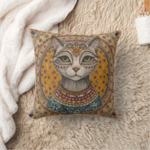 Vintage, Antique Cat and Motif Pattern
