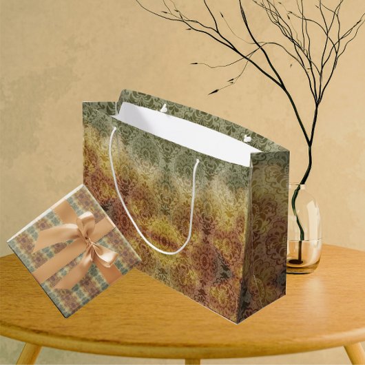 Vintage Antique Damask All Occasion  Große Geschenktüte